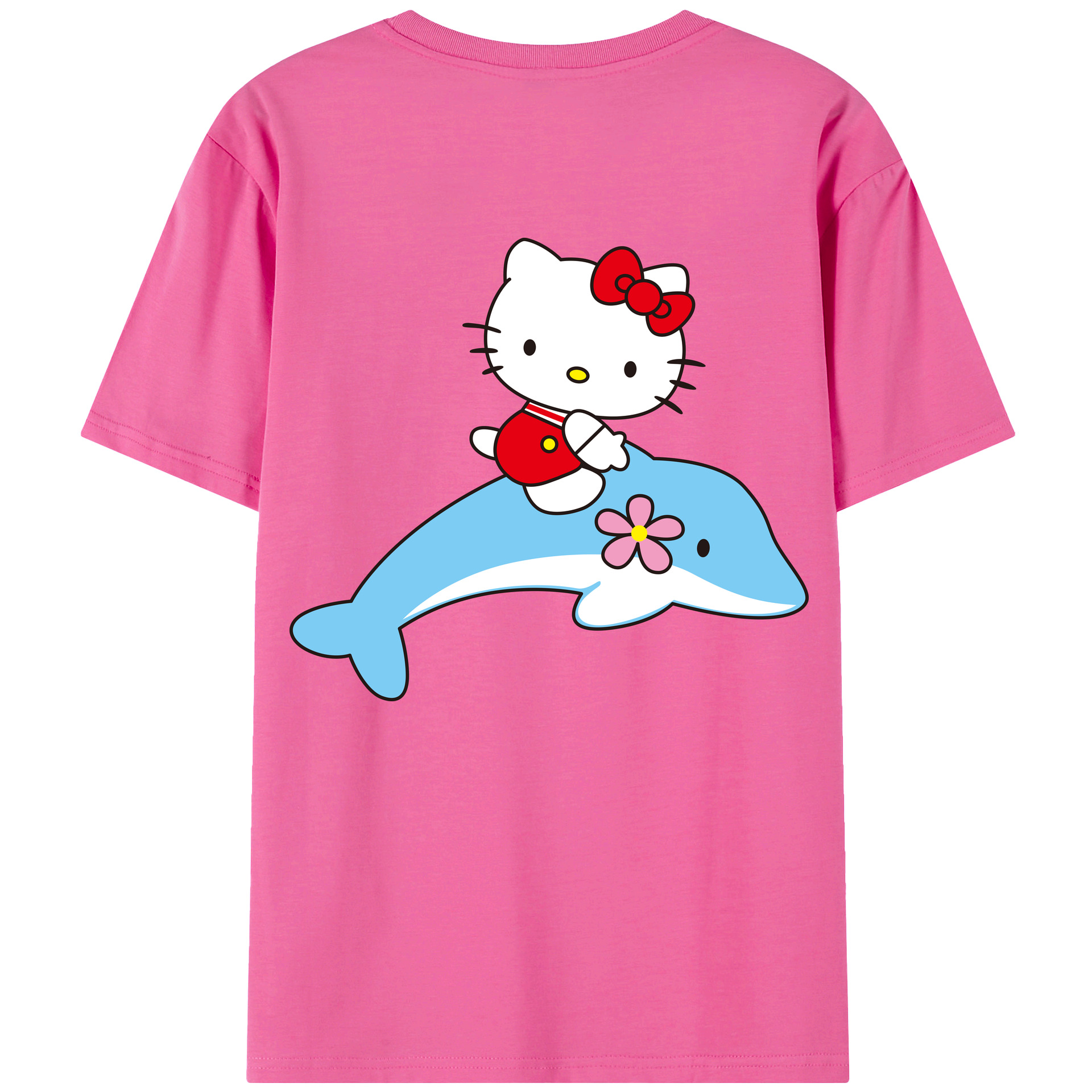 （画像用） Hello Kitty ハローキティ レディース半袖Tシャツ(バックプリント)